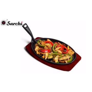 De hierro fundido Sizzler Plates - utensilios de cocina de hierro fundido de China